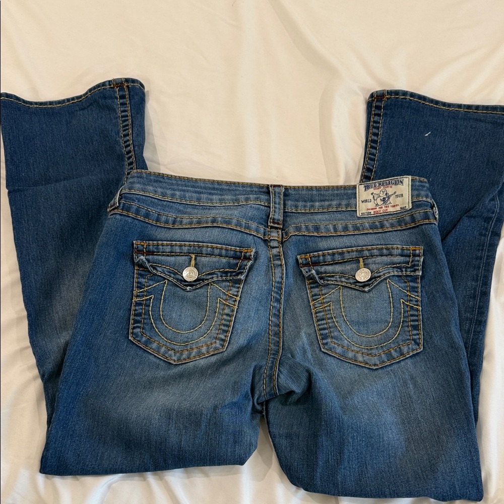 True Religion Dark Blue Boot Cut Jeans